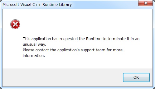 Microsoft Visual C++ Runtime Library